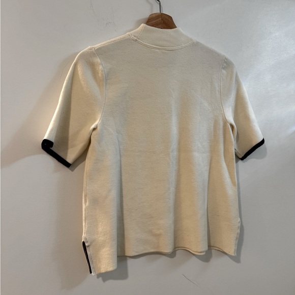 Anthropologie Sweater MOTH RHIANNON mock neck Short Sleeve Medium - Picture 5 of 6